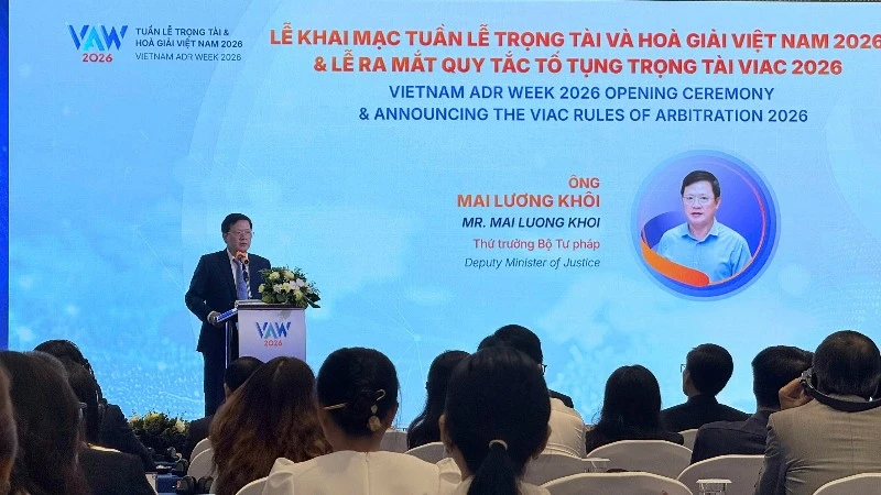 Khai mạc tuần lễ trọng tài và hòa giải Việt Nam 2026