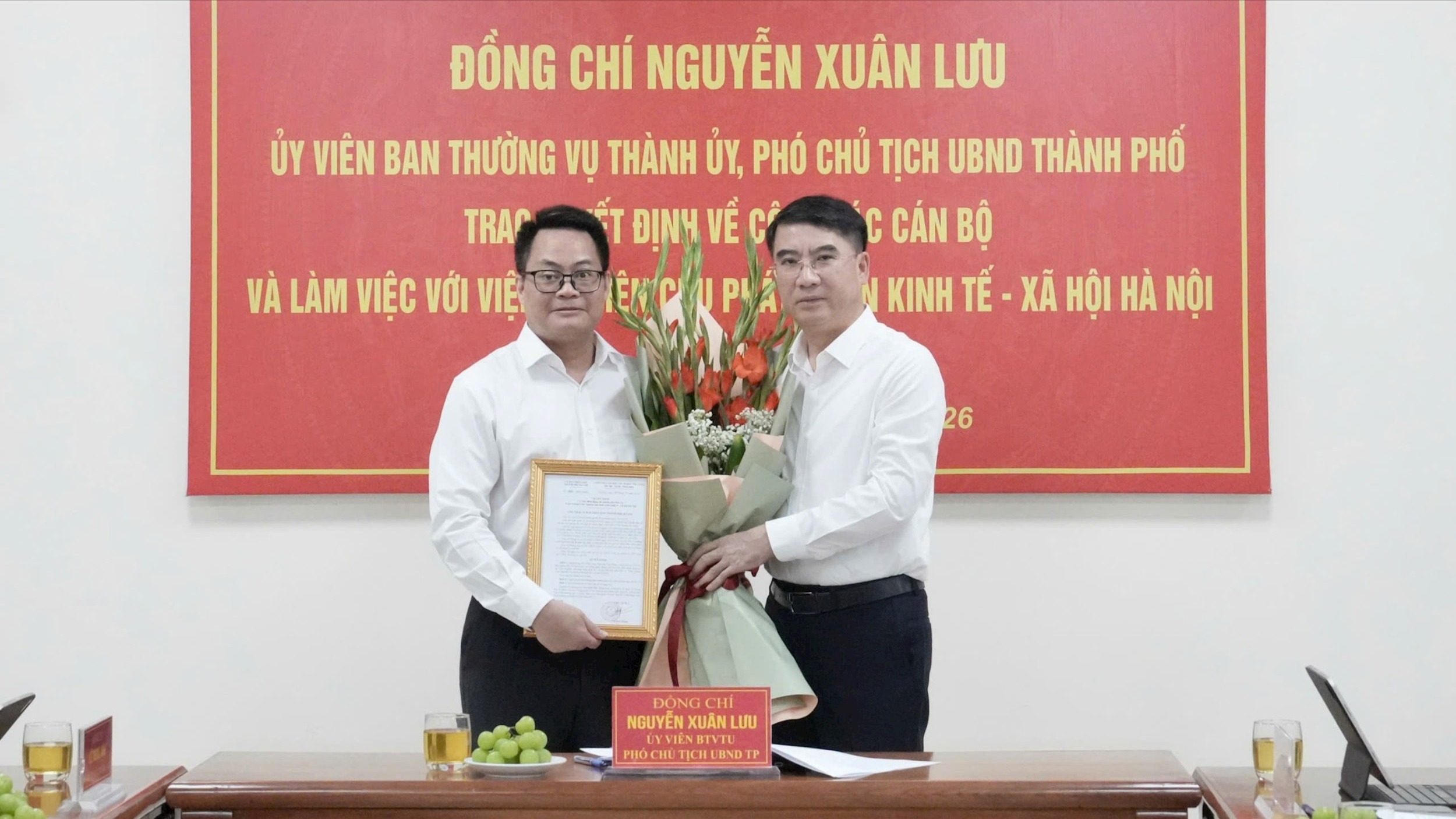 Viện Nghiên cứu phát triển kinh tế - xã hội Hà Nội có tân Viện trưởng