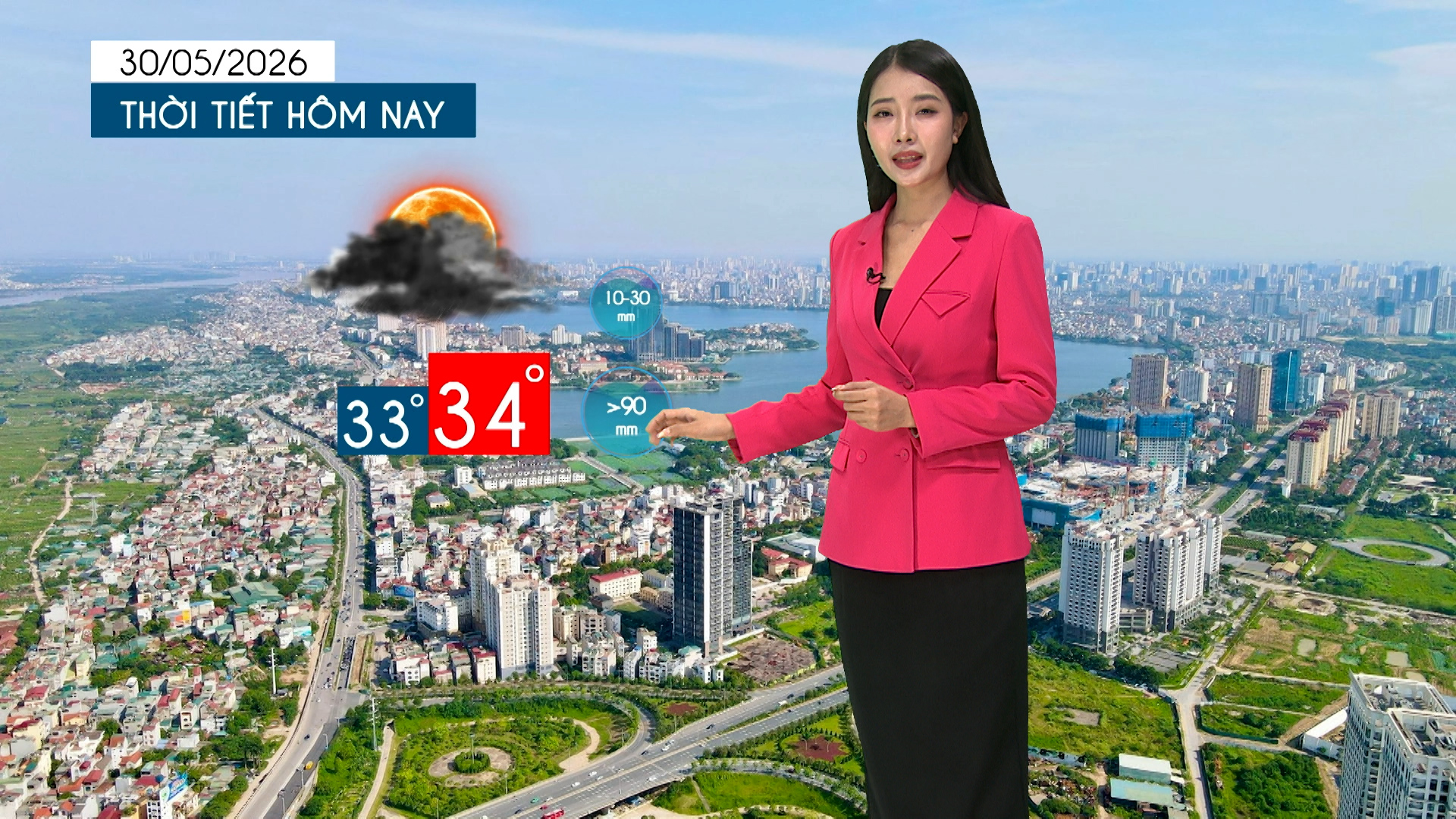 Dự báo thời tiết tối | 30/05/2026