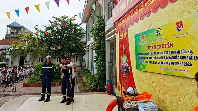 Xã Hòa Phú tuyên truyền phòng, chống tai nạn thương tích cho trẻ em