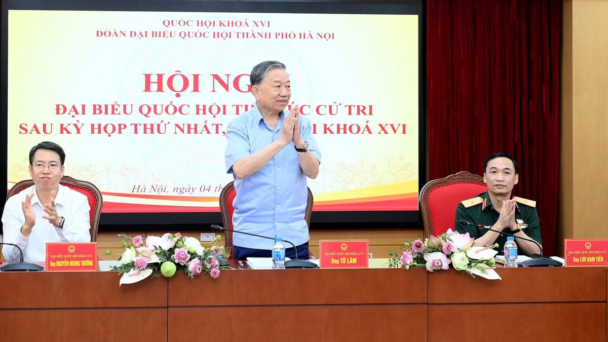 Tổng Bí thư, Chủ tịch nước Tô Lâm tiếp xúc cử tri Hà Nội