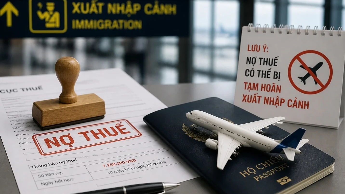 Nợ thuế từ 1 triệu đồng có thể bị hoãn xuất cảnh