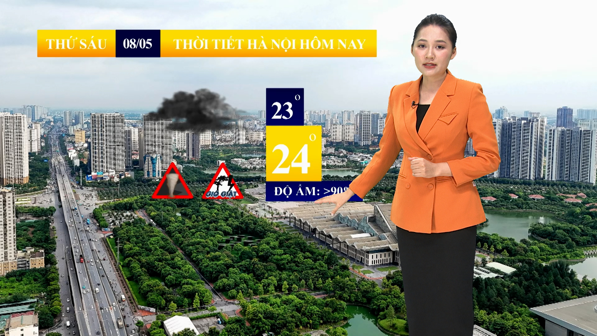Dự báo thời tiết sáng | 08/05/2026