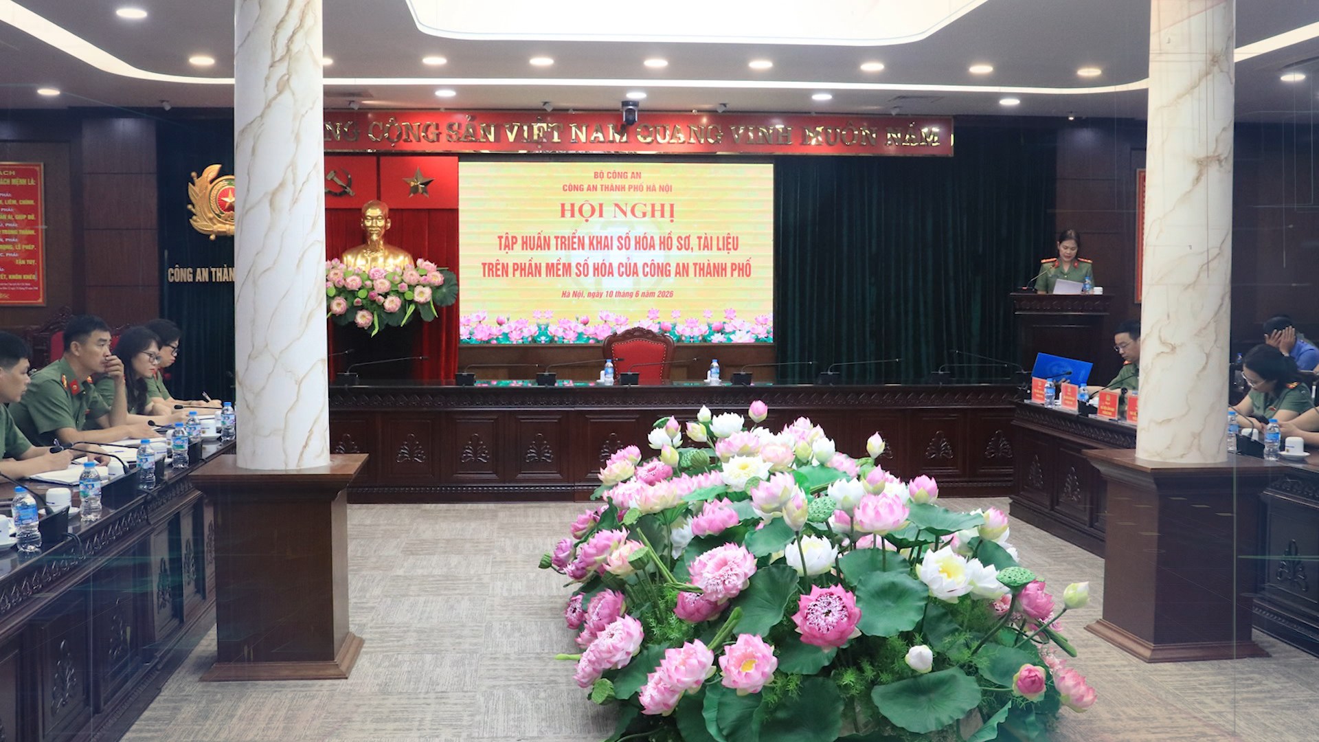 Công an Hà Nội tập huấn triển khai số hóa hồ sơ, tài liệu