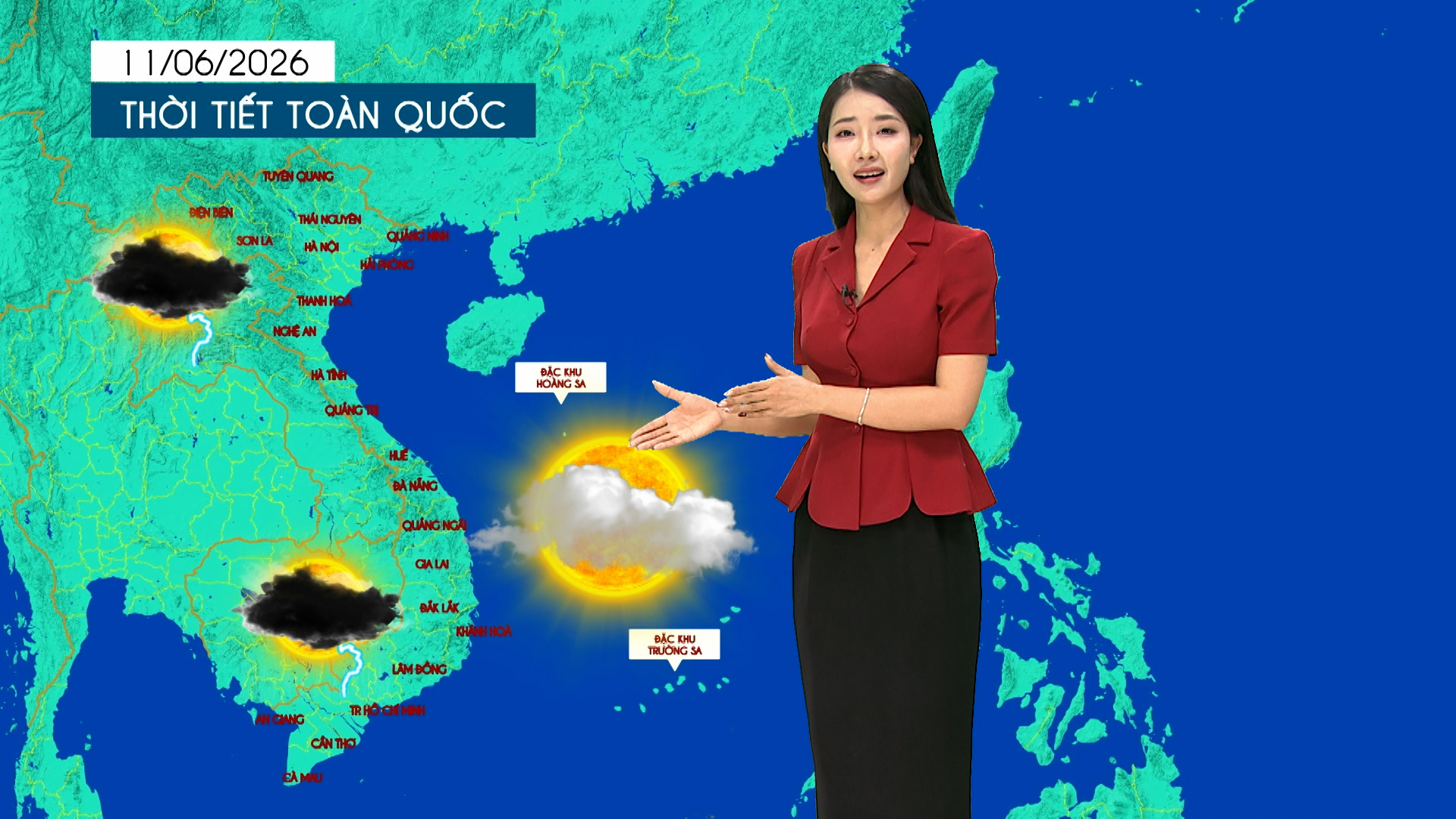 Dự báo thời tiết tối | 11/06/2026