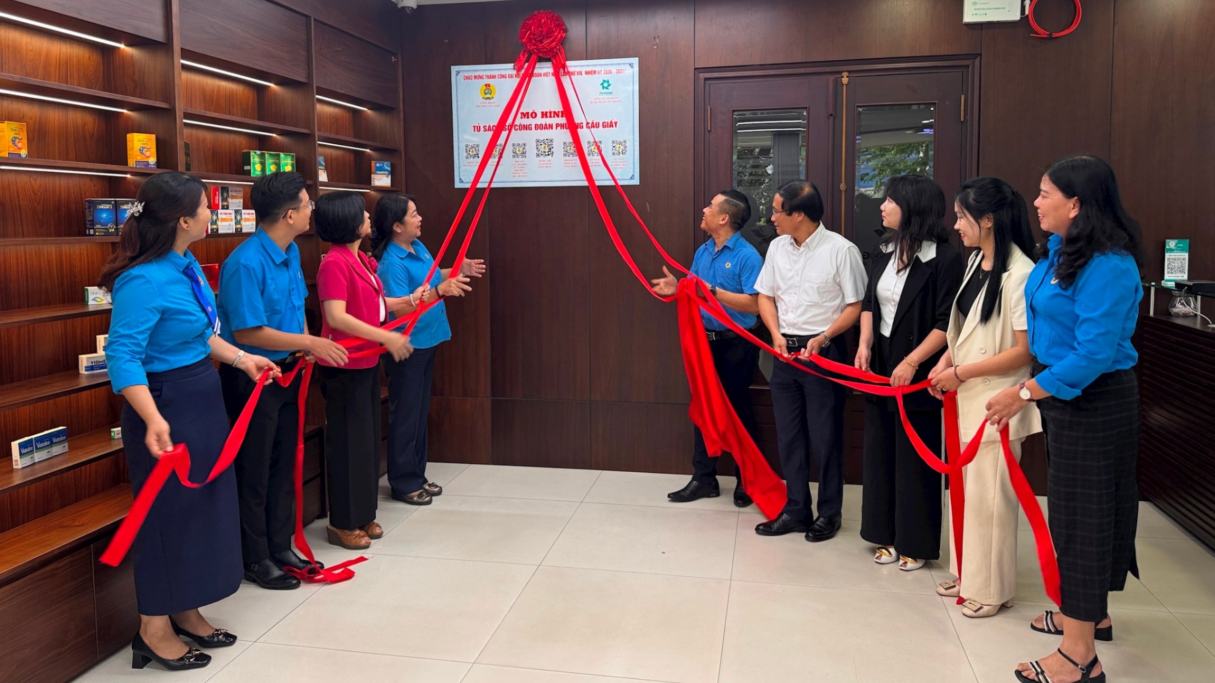 Phường Cầu Giấy ra mắt tủ sách số công đoàn