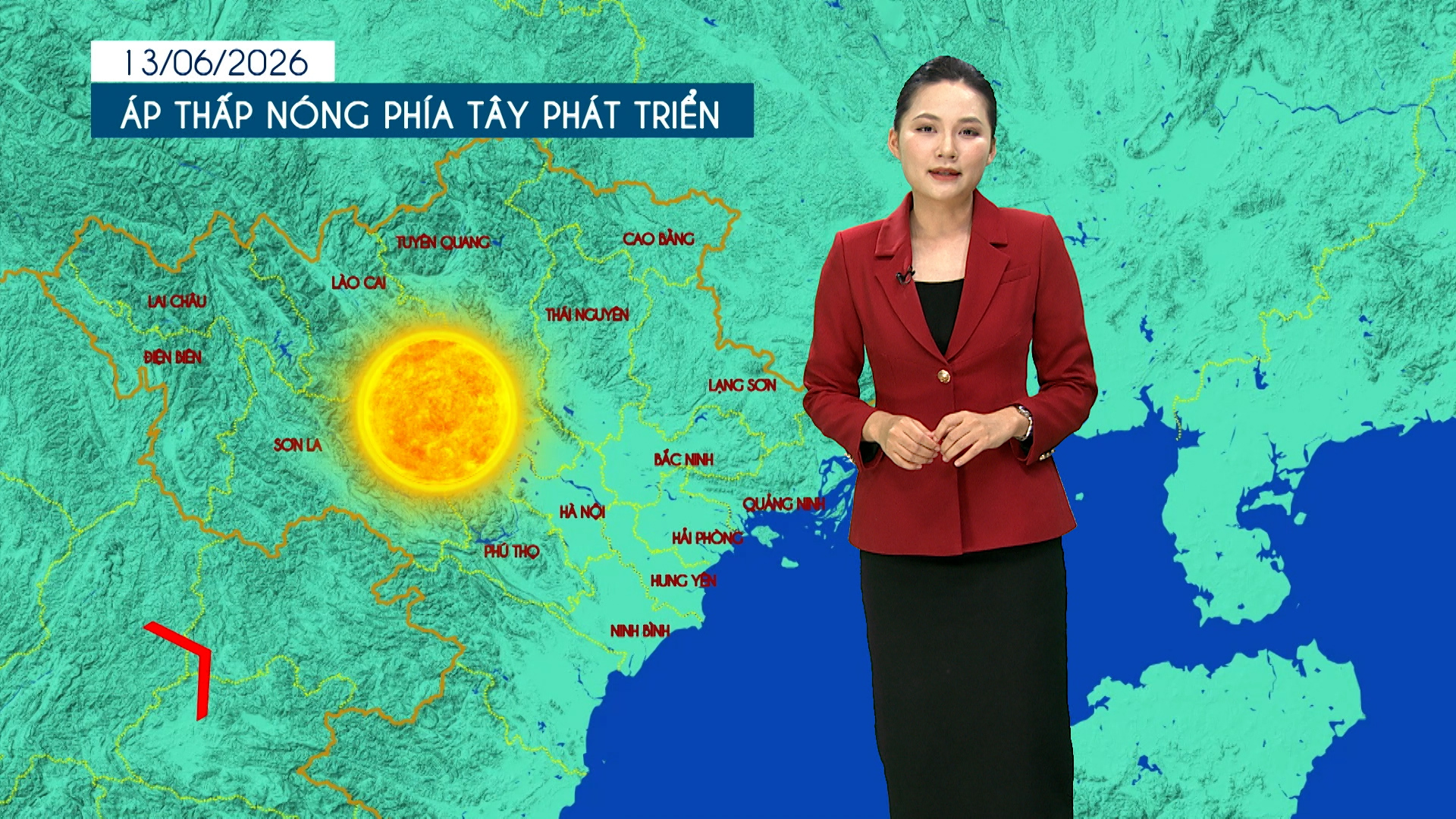 Dự báo thời tiết tối | 13/06/2026