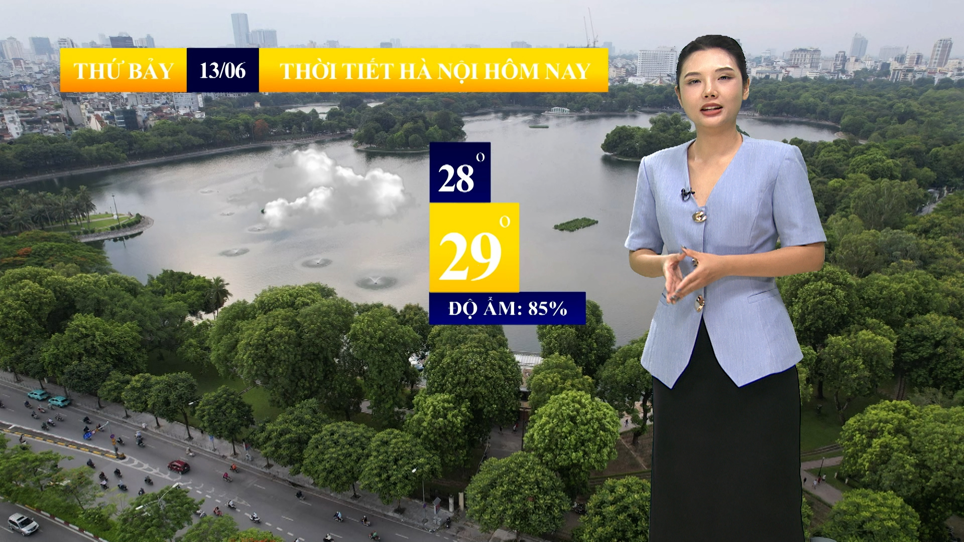 Dự báo thời tiết sáng | 13/06/2026