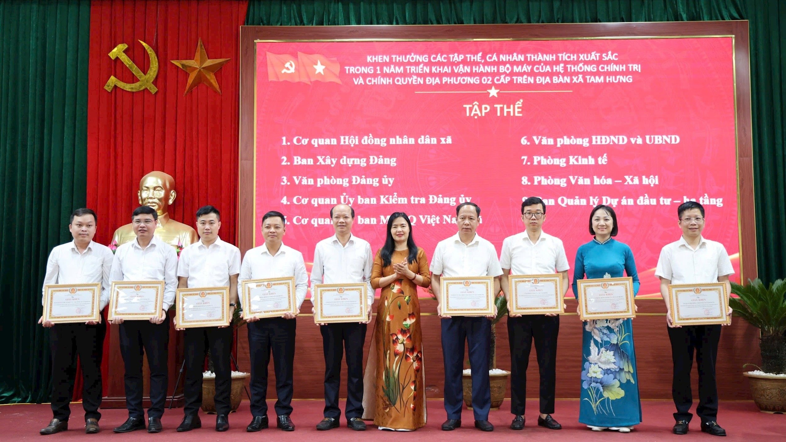 Hiệu quả mô hình chính quyền địa phương hai cấp tại xã Tam Hưng