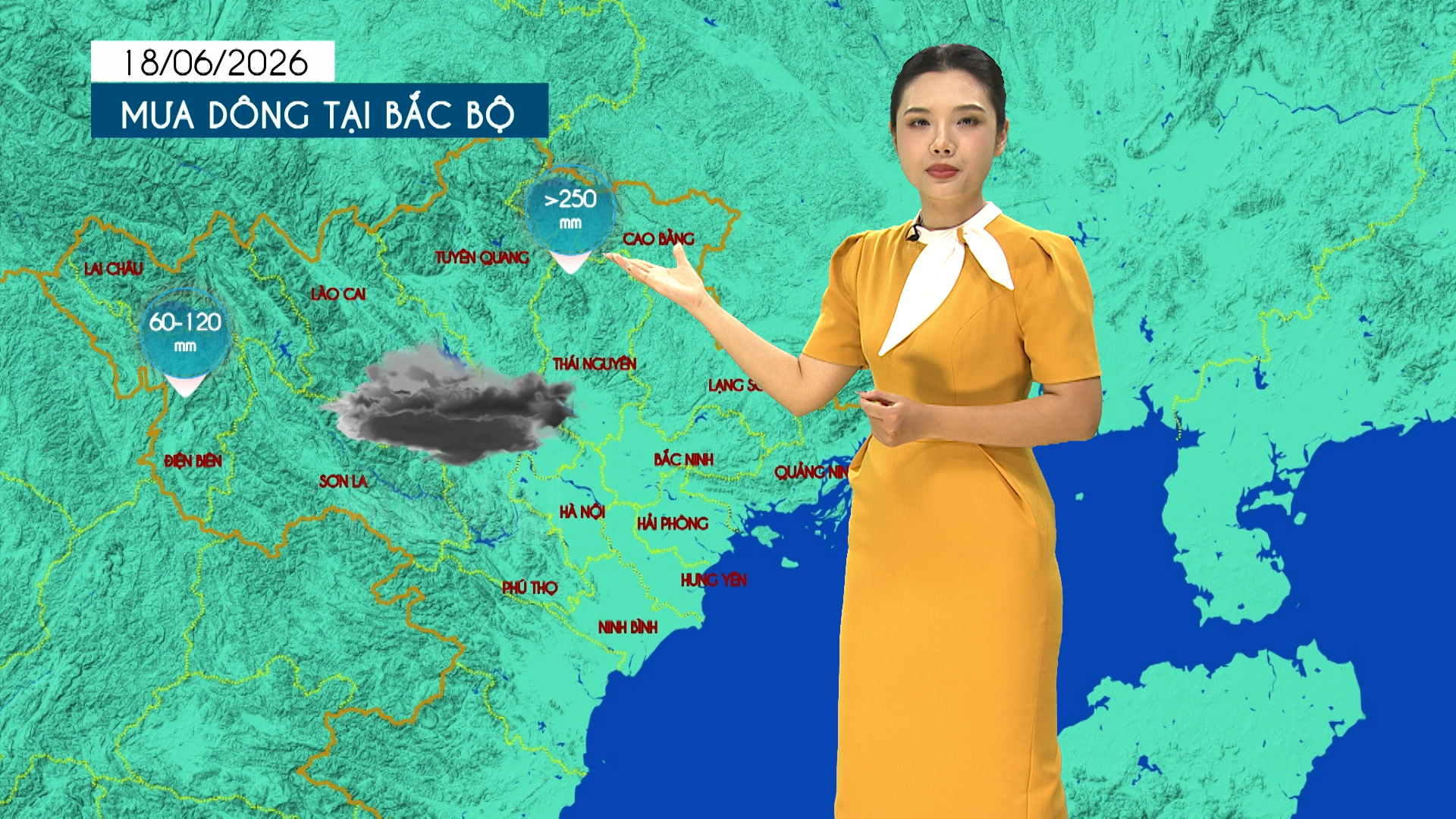 Dự báo thời tiết tối | 18/06/2026