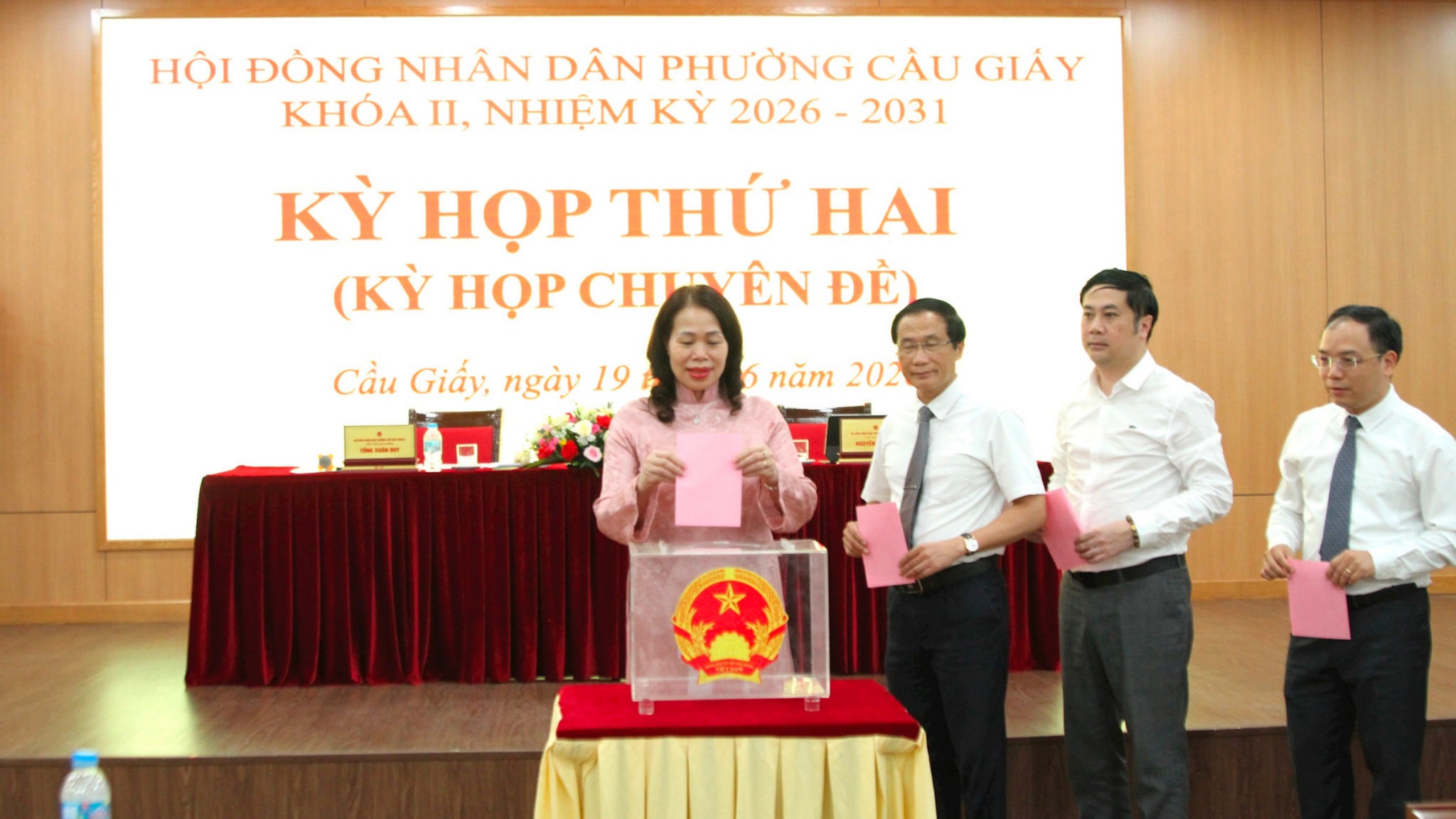 HĐND phường Cầu Giấy tổ chức kỳ họp chuyên đề