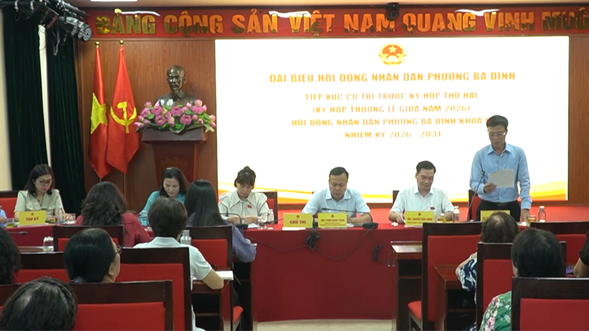 HĐND phường Ba Đình tiếp xúc cử tri trước kỳ họp thứ hai 
