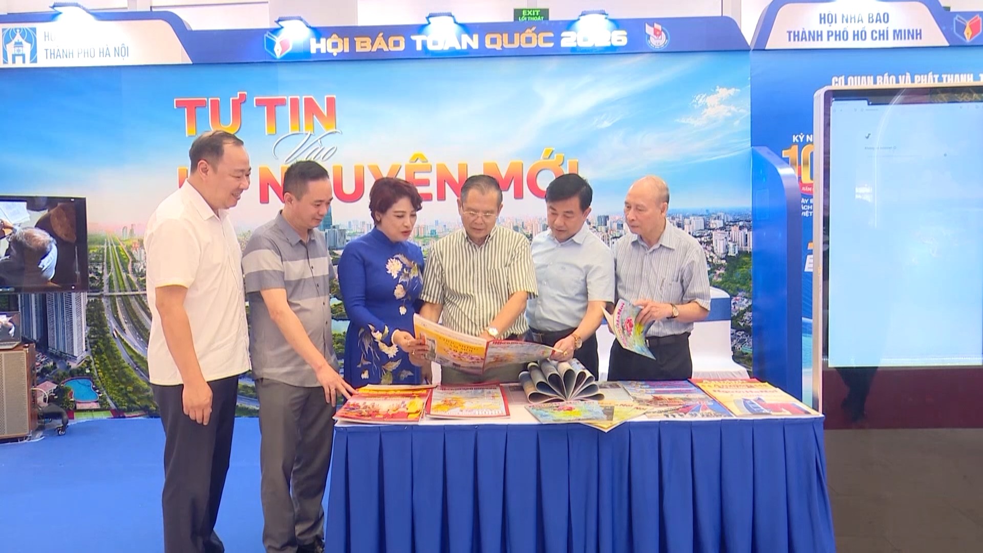 Ấn tượng gian trưng bày báo chí Thủ đô tại Hội Báo toàn quốc 2026