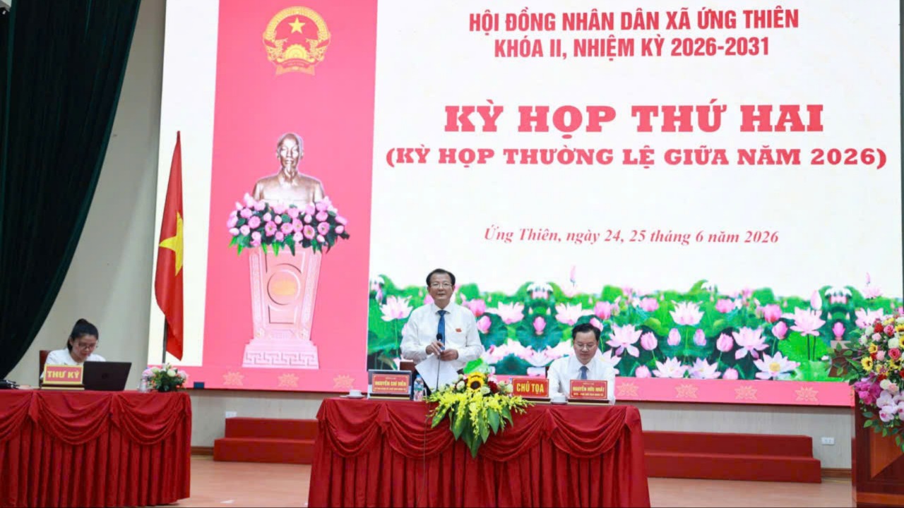HĐND xã Ứng Thiên thông qua đề án sắp xếp thôn