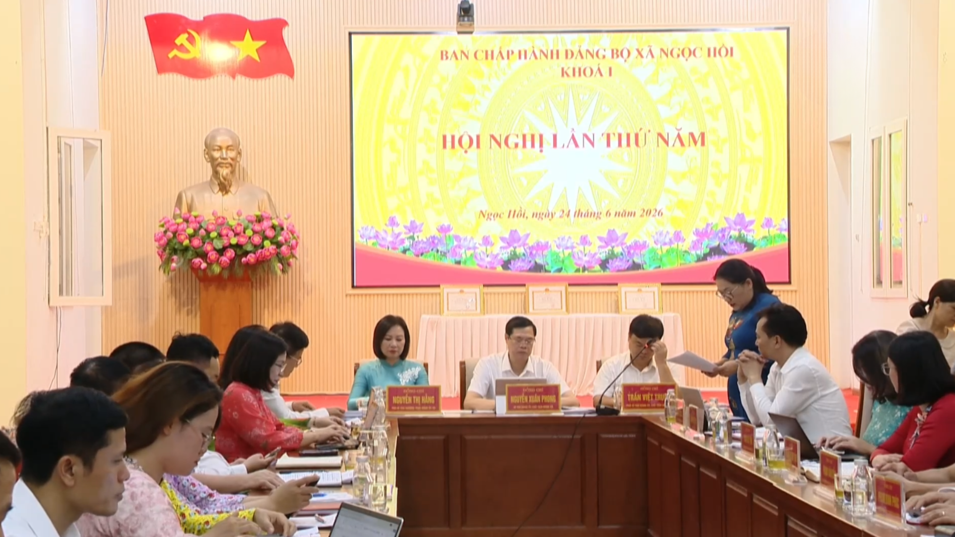 Xã Ngọc Hồi sơ kết một năm vận hành chính quyền địa phương hai cấp