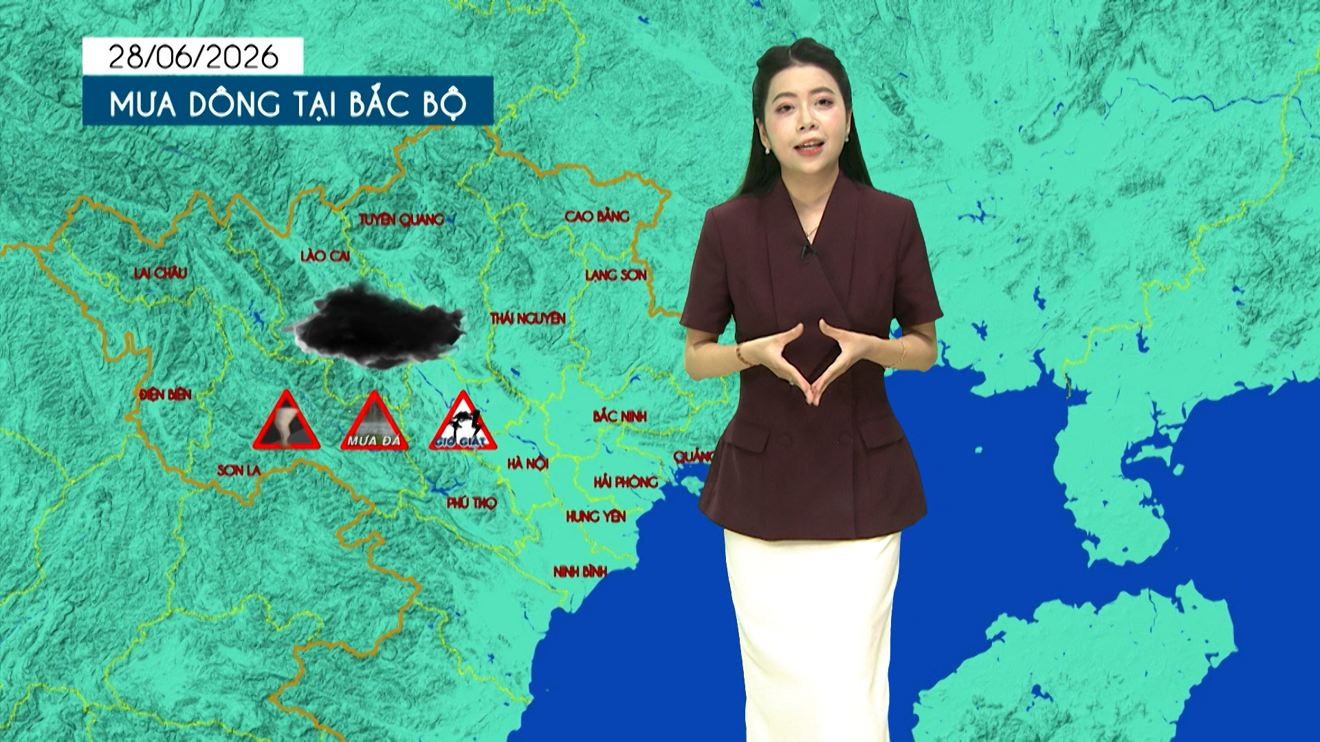Dự báo thời tiết tối | 28/06/2026