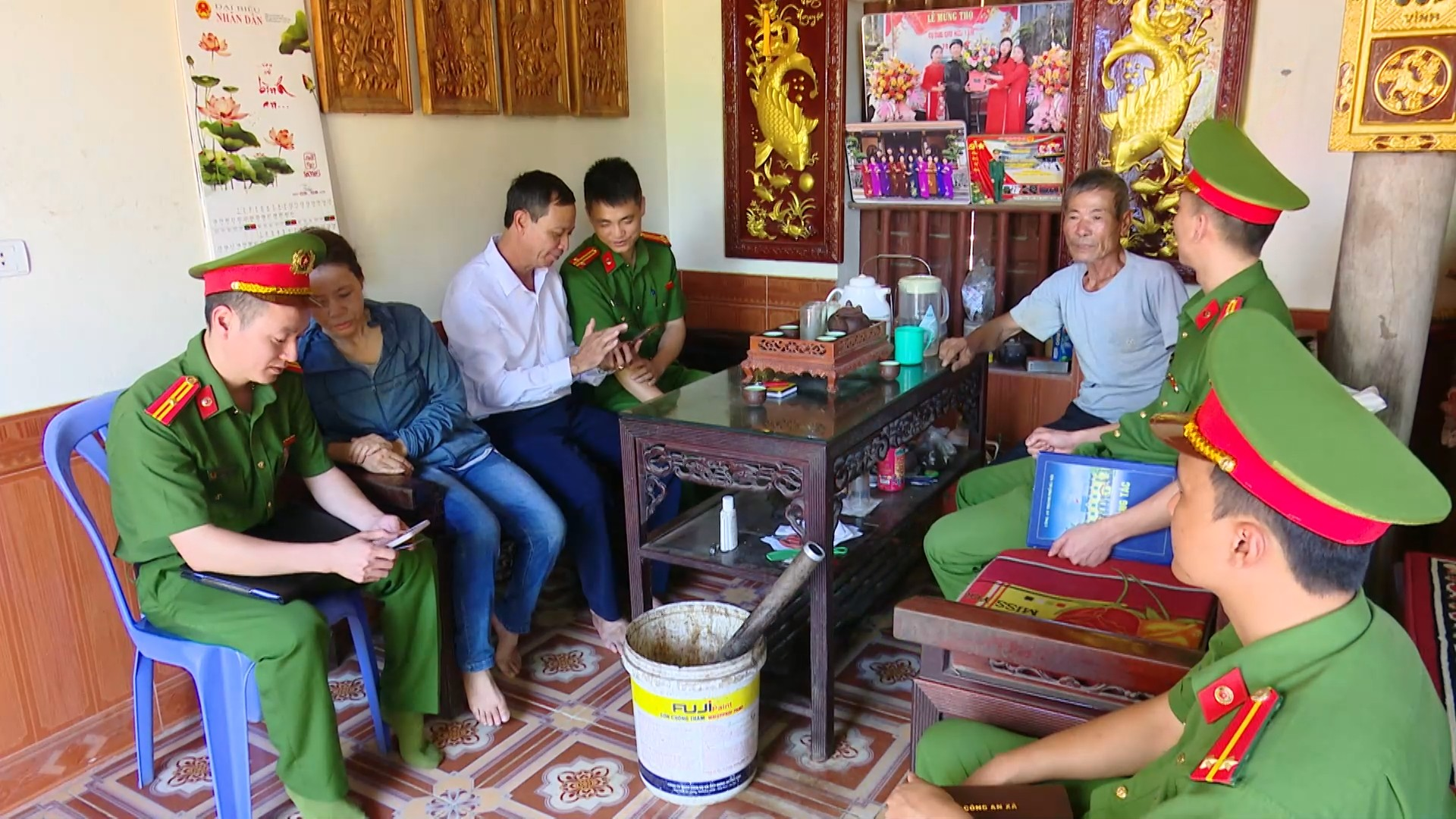 Công an xã Vật Lại vì nhân dân phục vụ
