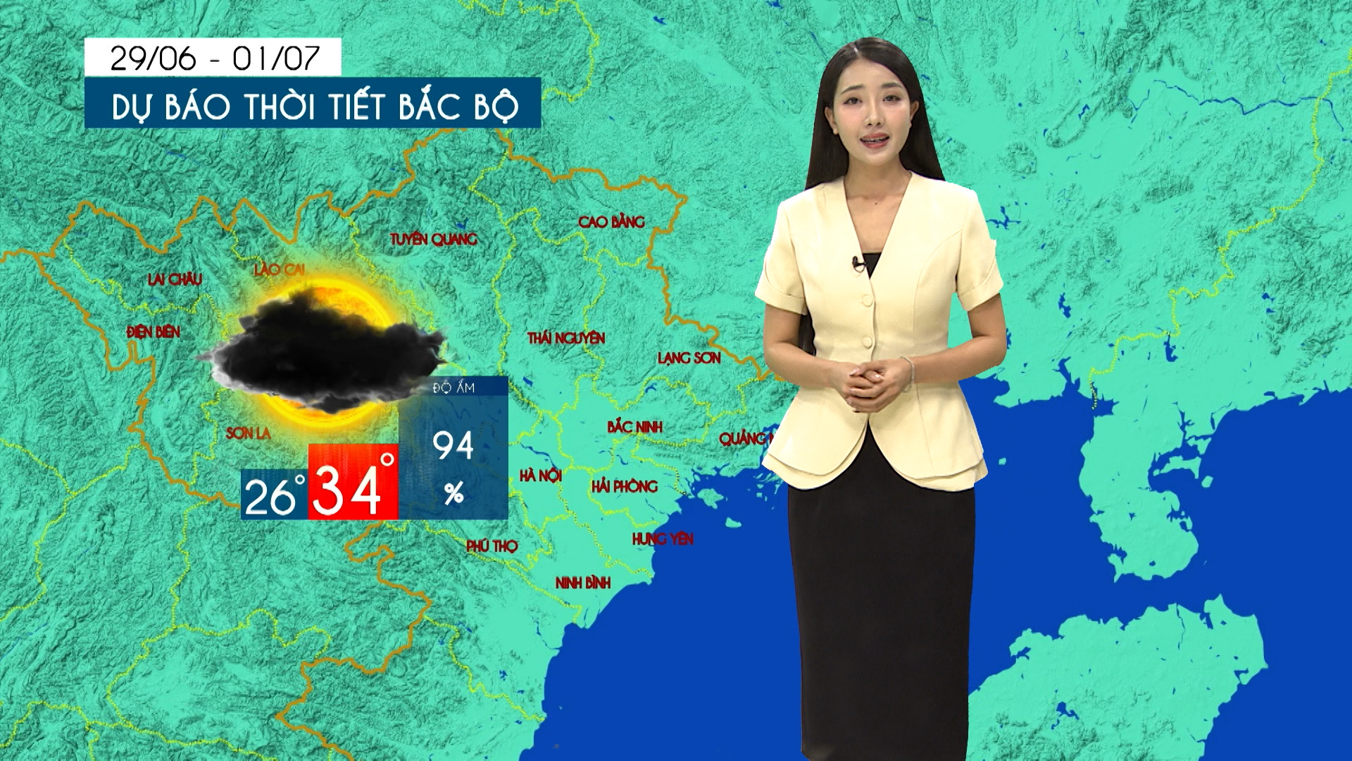 Dự báo thời tiết tối | 29/06/2026