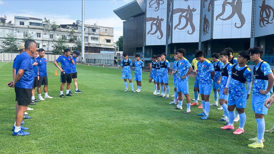 U19 Việt Nam sẵn sàng cho trận đấu với U19 Myanmar