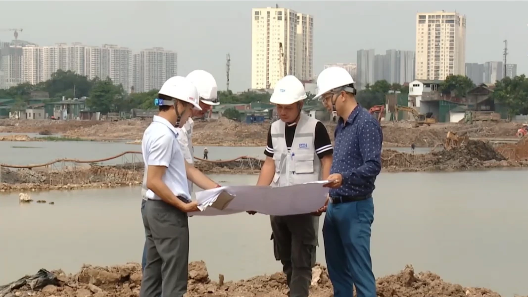 Khẩn trương hoàn thành thi công hồ Phú Đô