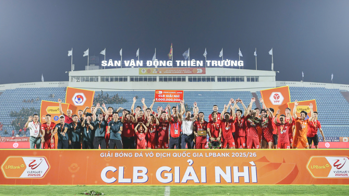 Thể Công Viettel giành ngôi Á quân LPBank V-League 2025/2026