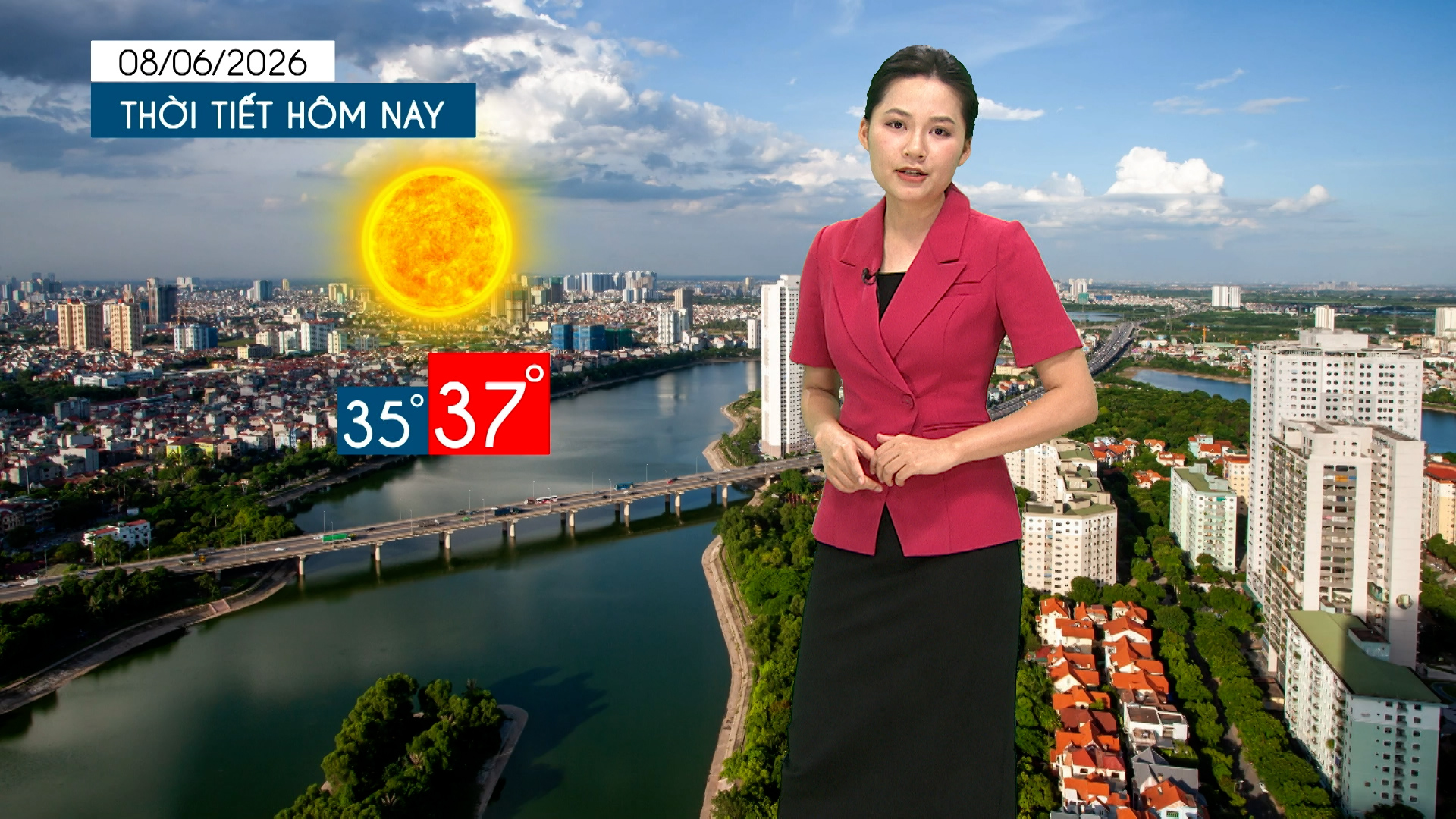 Dự báo thời tiết tối | 08/06/2026