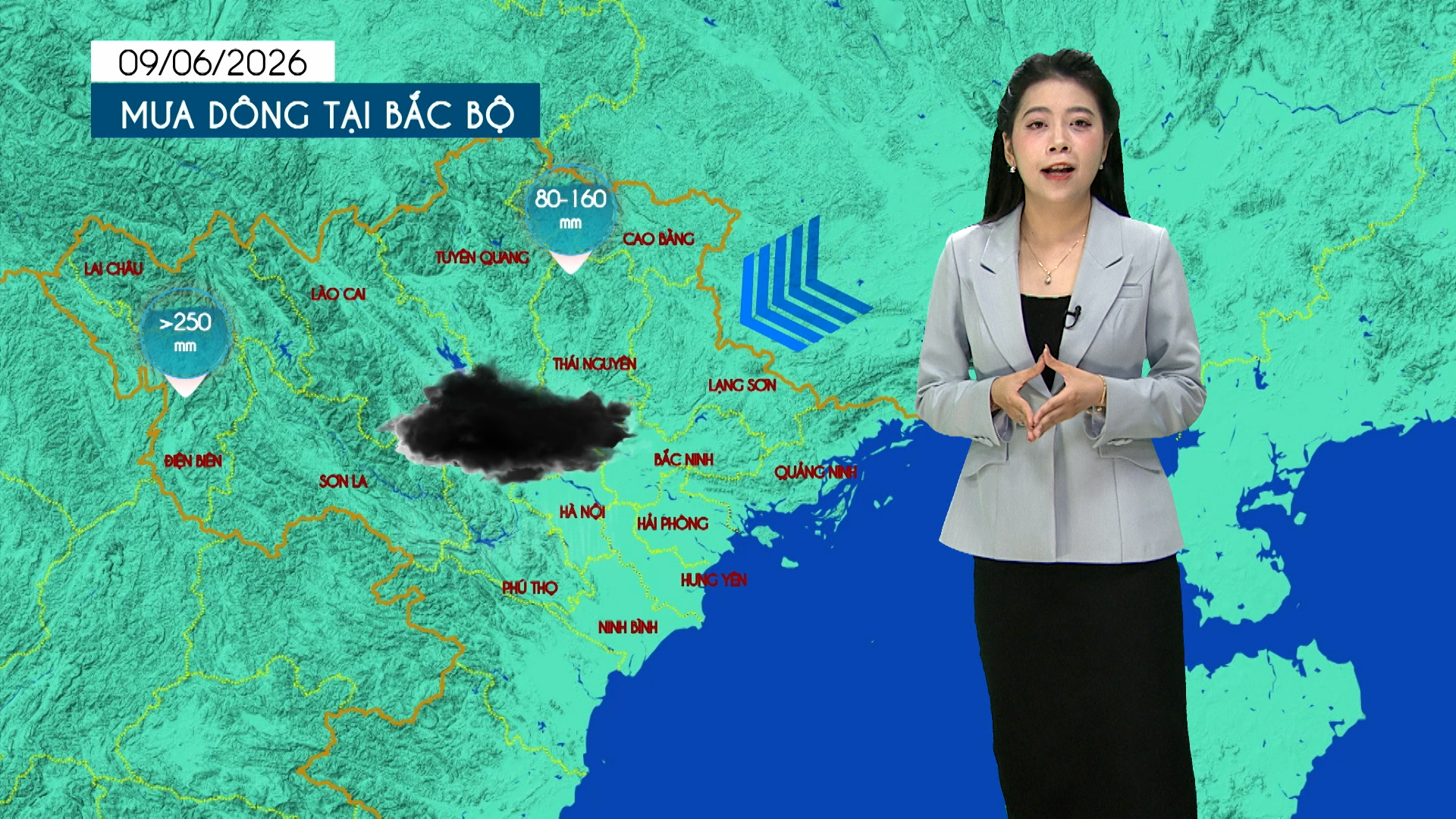 Dự báo thời tiết tối | 09/06/2026