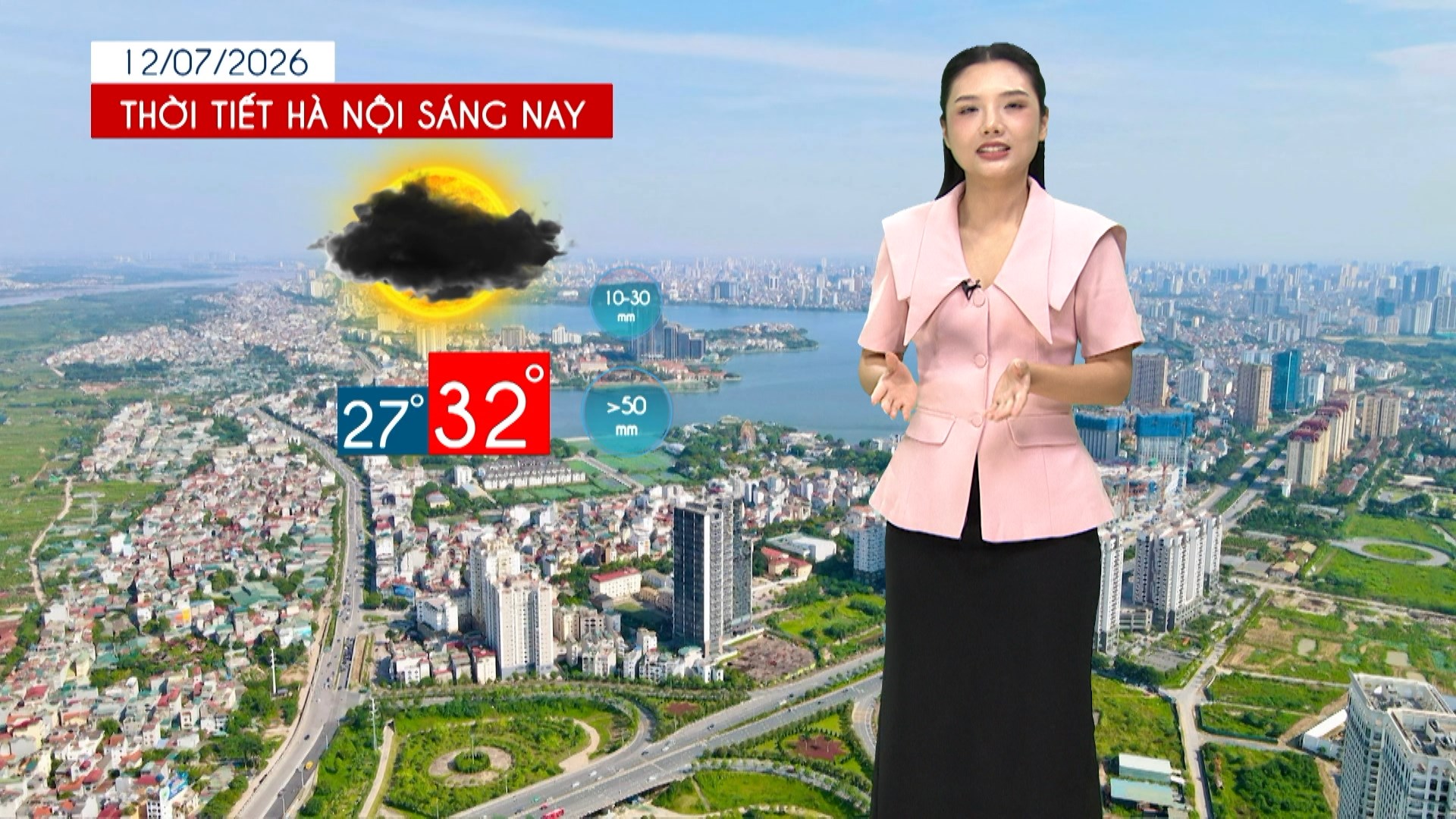 Dự báo thời tiết trưa | 12/07/2026
