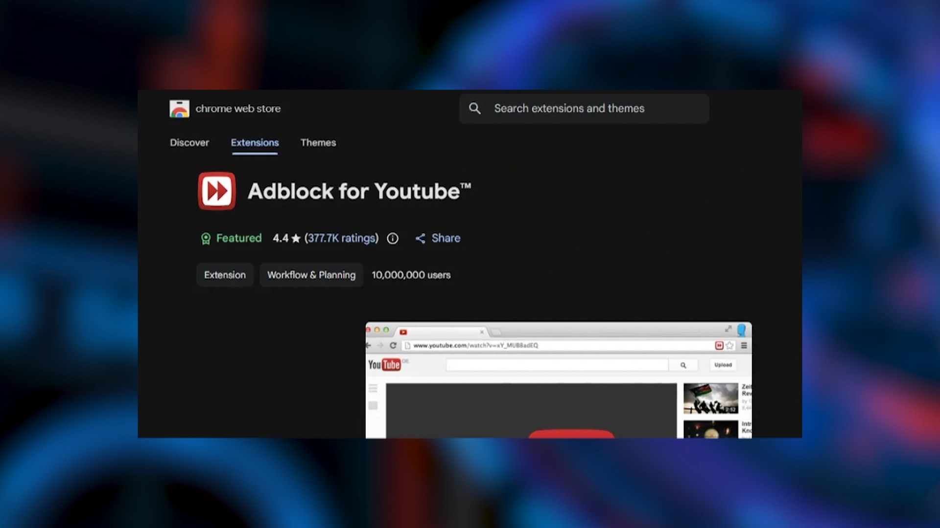 Cảnh báo tiện ích chặn quảng cáo YouTube có thể đánh cắp dữ liệu