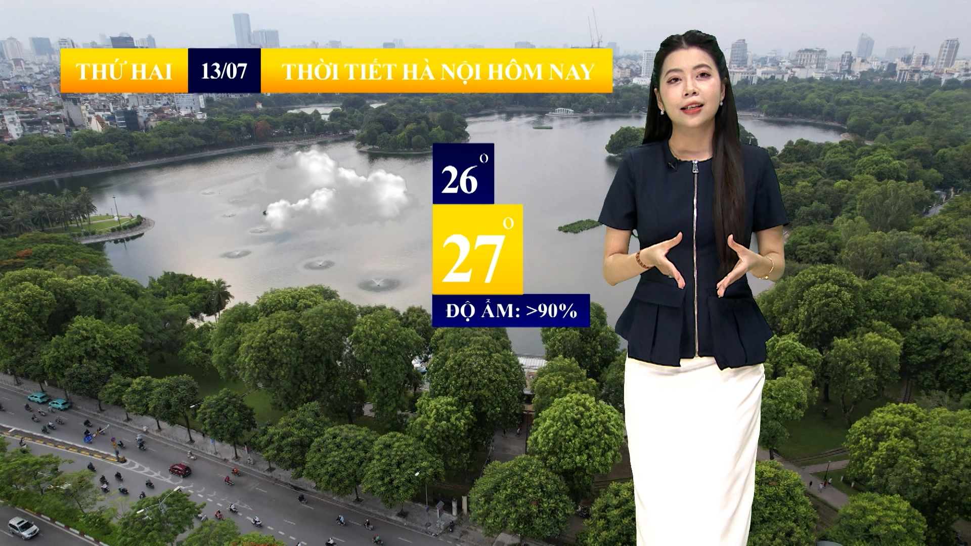 Dự báo thời tiết sáng | 13/07/2026