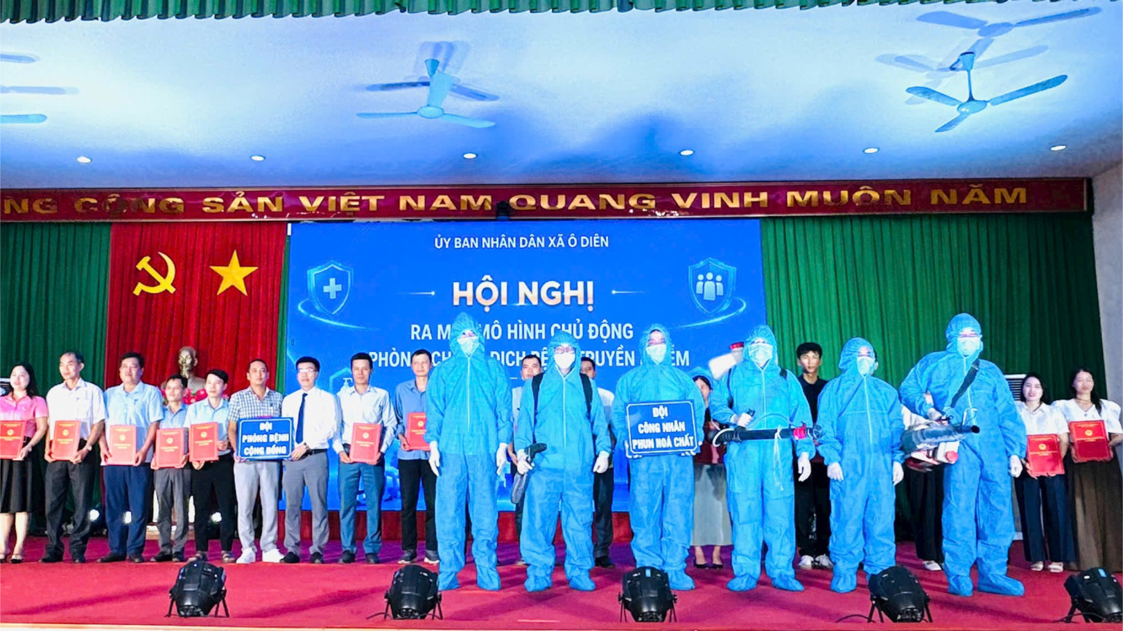  Xã Ô Diên ra mắt mô hình chủ động phòng, chống dịch bệnh truyền nhiễm