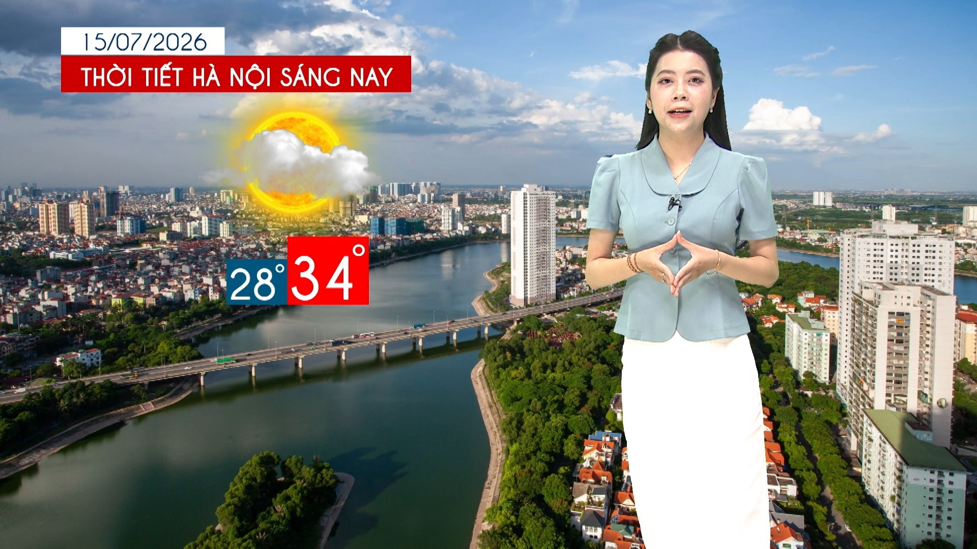 Dự báo thời tiết trưa | 15/07/2026