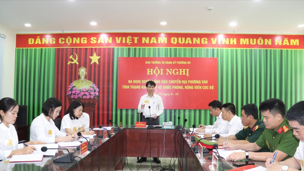 Phường Kiến Hưng tổ chức diễn tập chiến đấu phòng thủ năm 2026