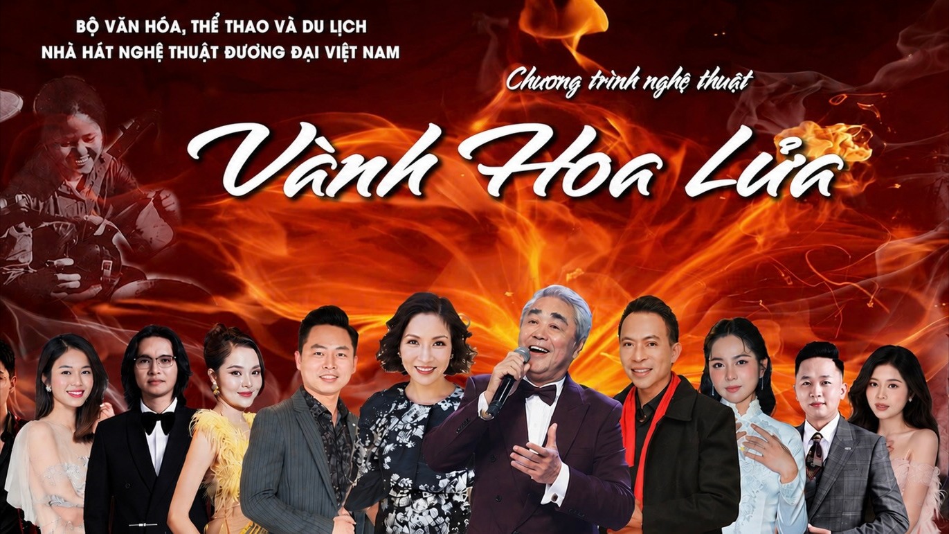 Đêm nhạc 'Vành hoa lửa' tri ân các anh hùng liệt sĩ