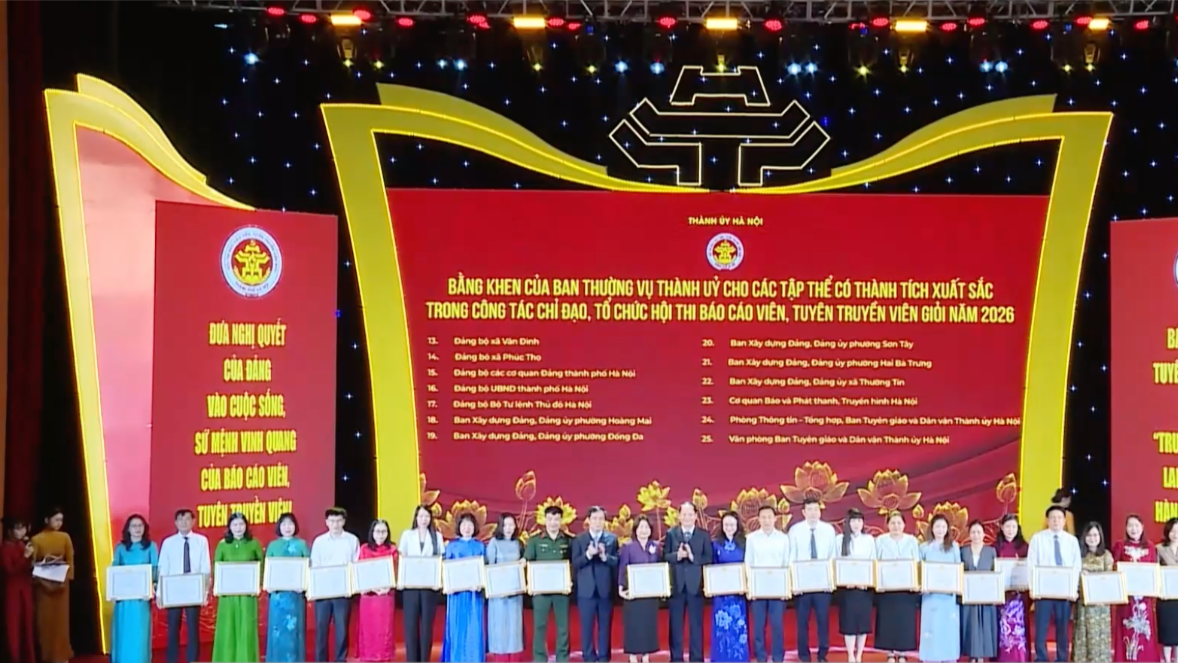 Chung khảo Hội thi Báo cáo viên, Tuyên truyền viên giỏi TP Hà Nội thành công tốt đẹp
