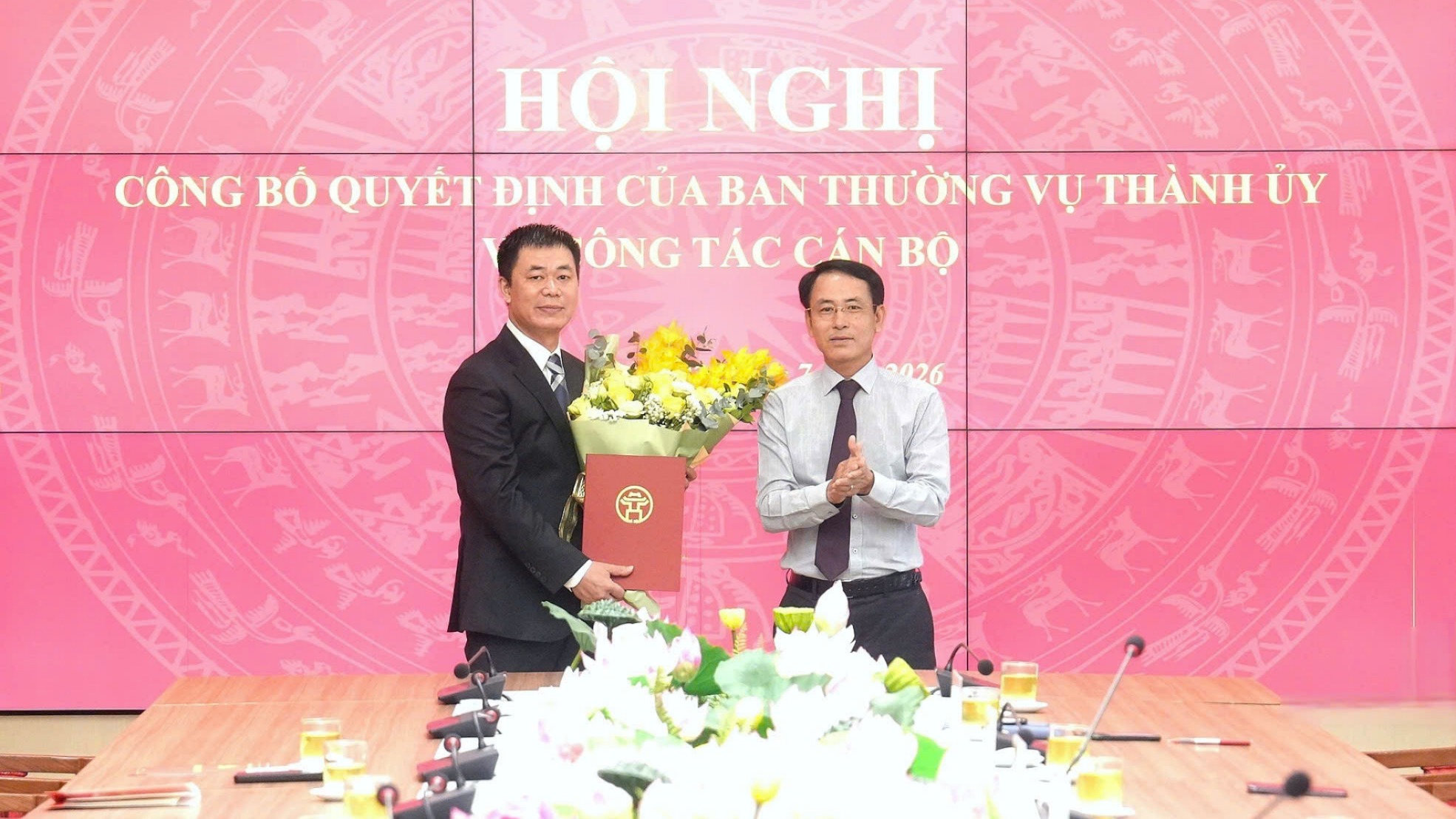 Ban thường vụ Thành ủy Hà Nội công bố quyết định về công tác cán bộ