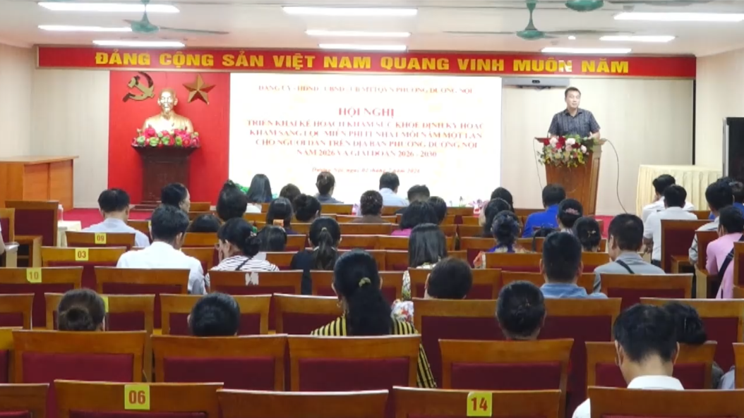 Phường Dương Nội triển khai khám sức khỏe toàn dân
