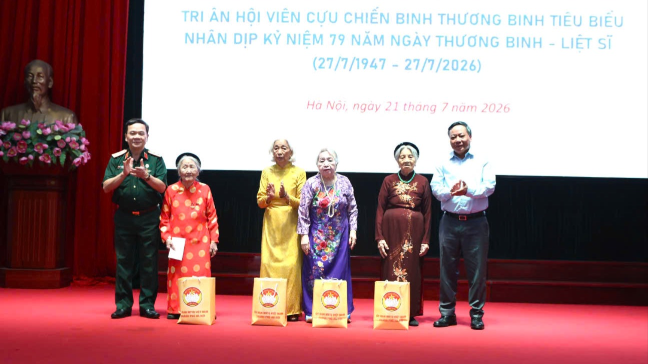 Thành phố gặp mặt, tri ân cựu chiến binh, thương binh tiêu biểu