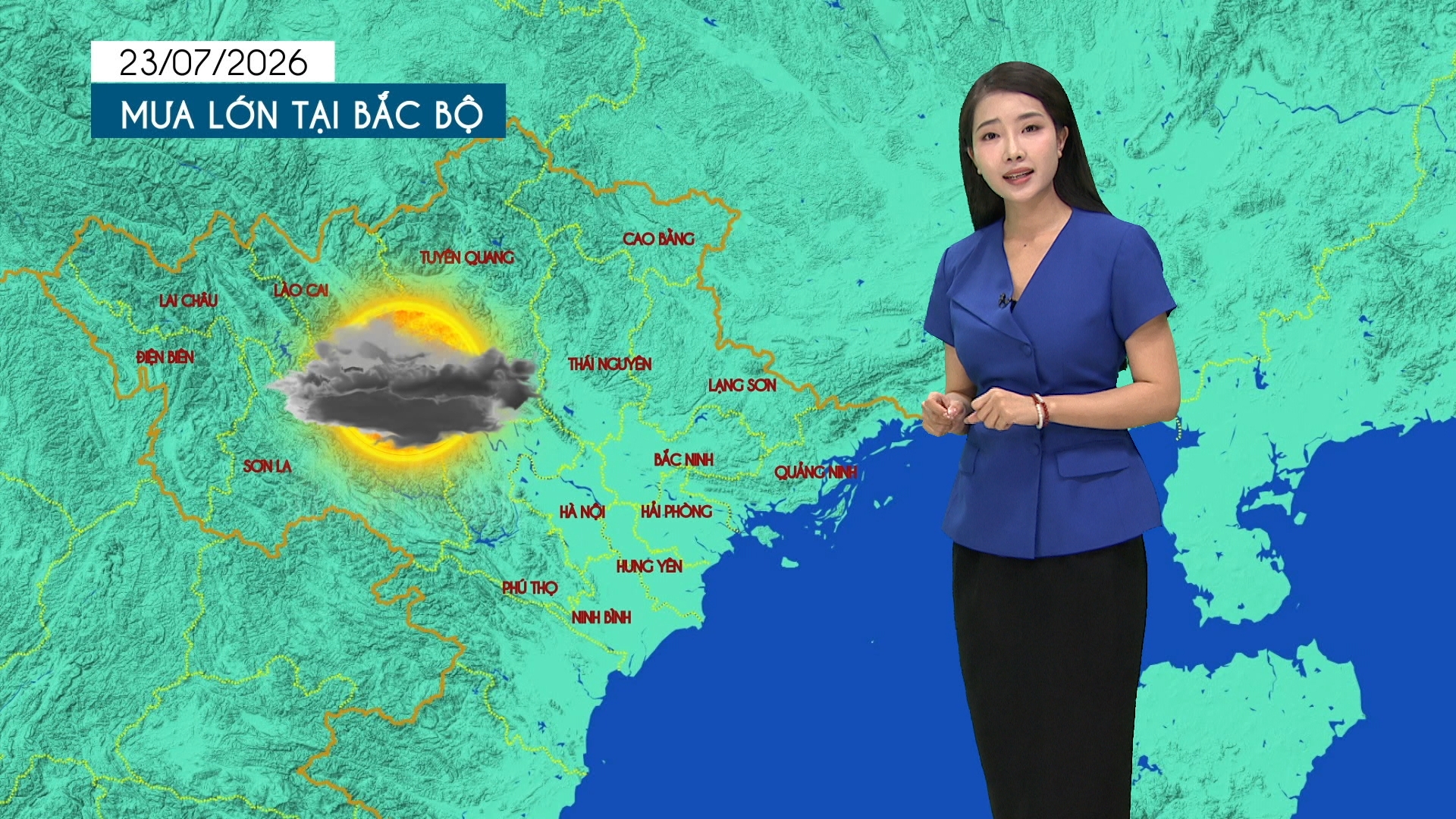 Dự báo thời tiết tối | 23/07/2026