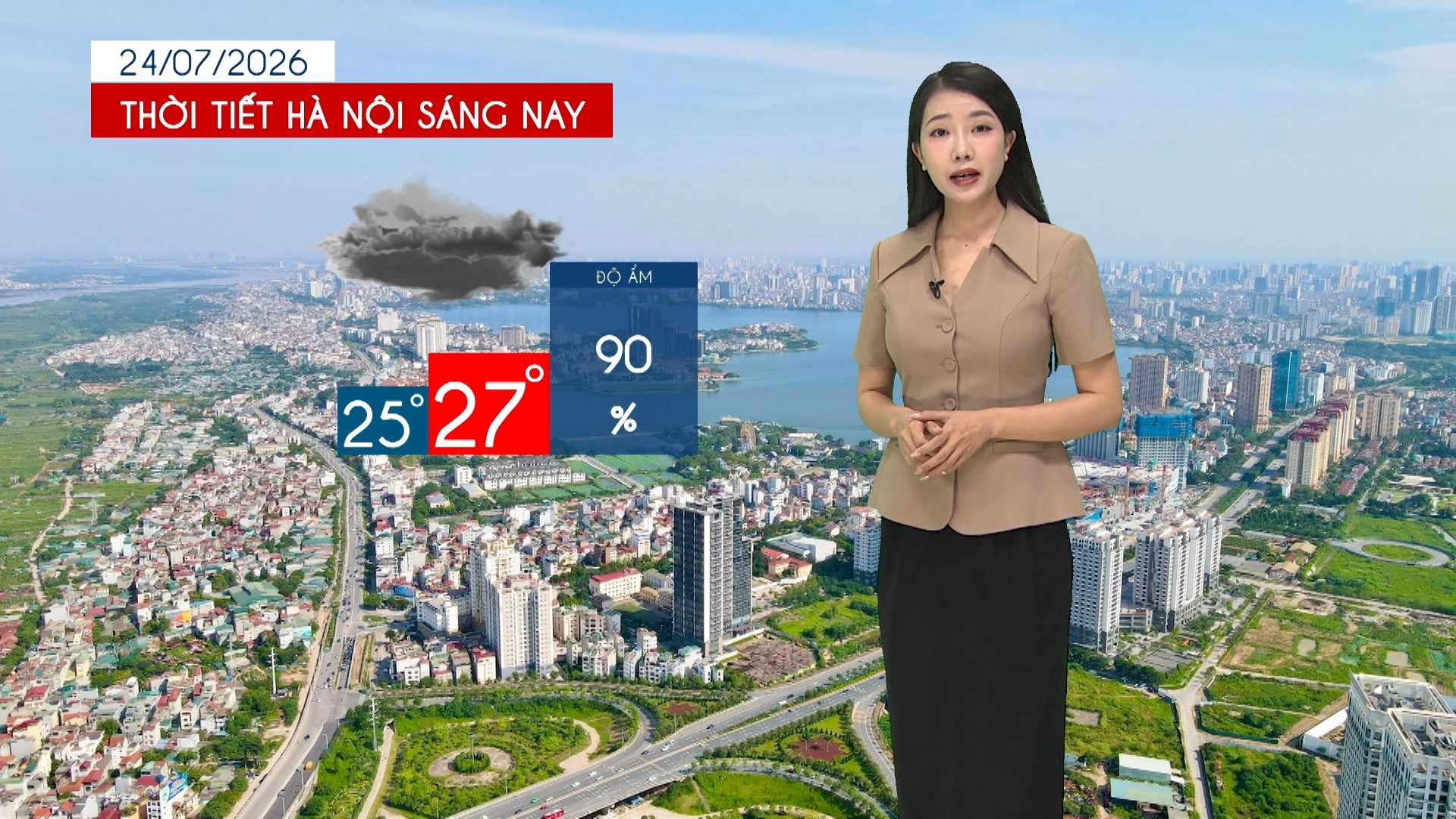 Dự báo thời tiết trưa | 24/07/2026
