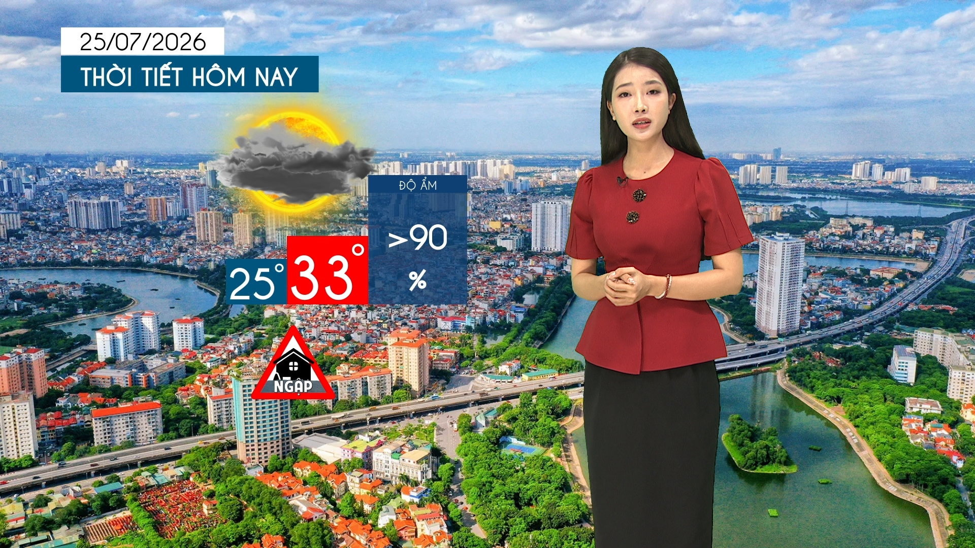 Dự báo thời tiết tối | 25/07/2026