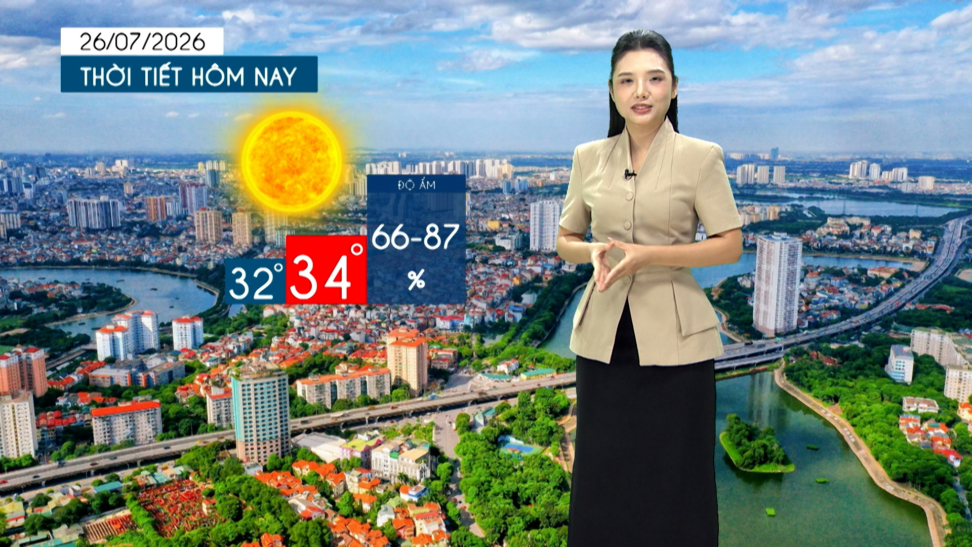 Dự báo thời tiết tối | 26/07/2026