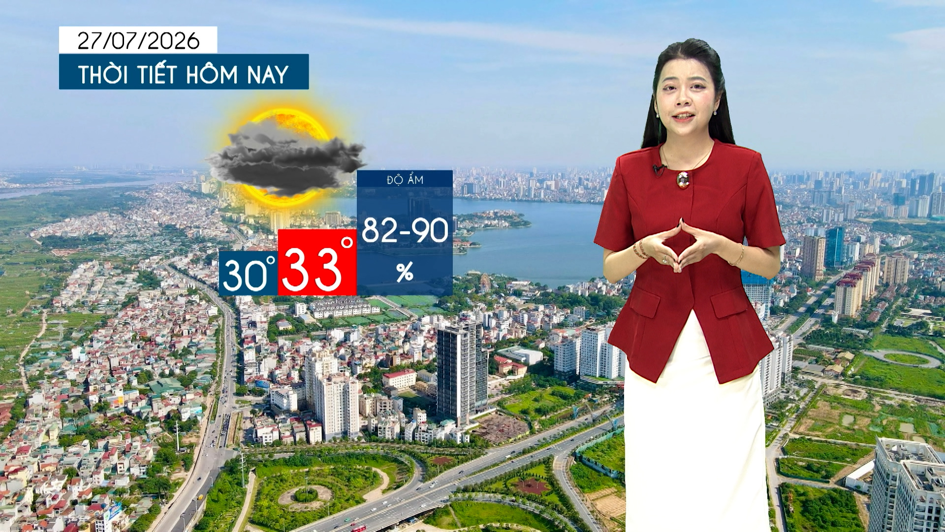 Dự báo thời tiết tối | 27/07/2026