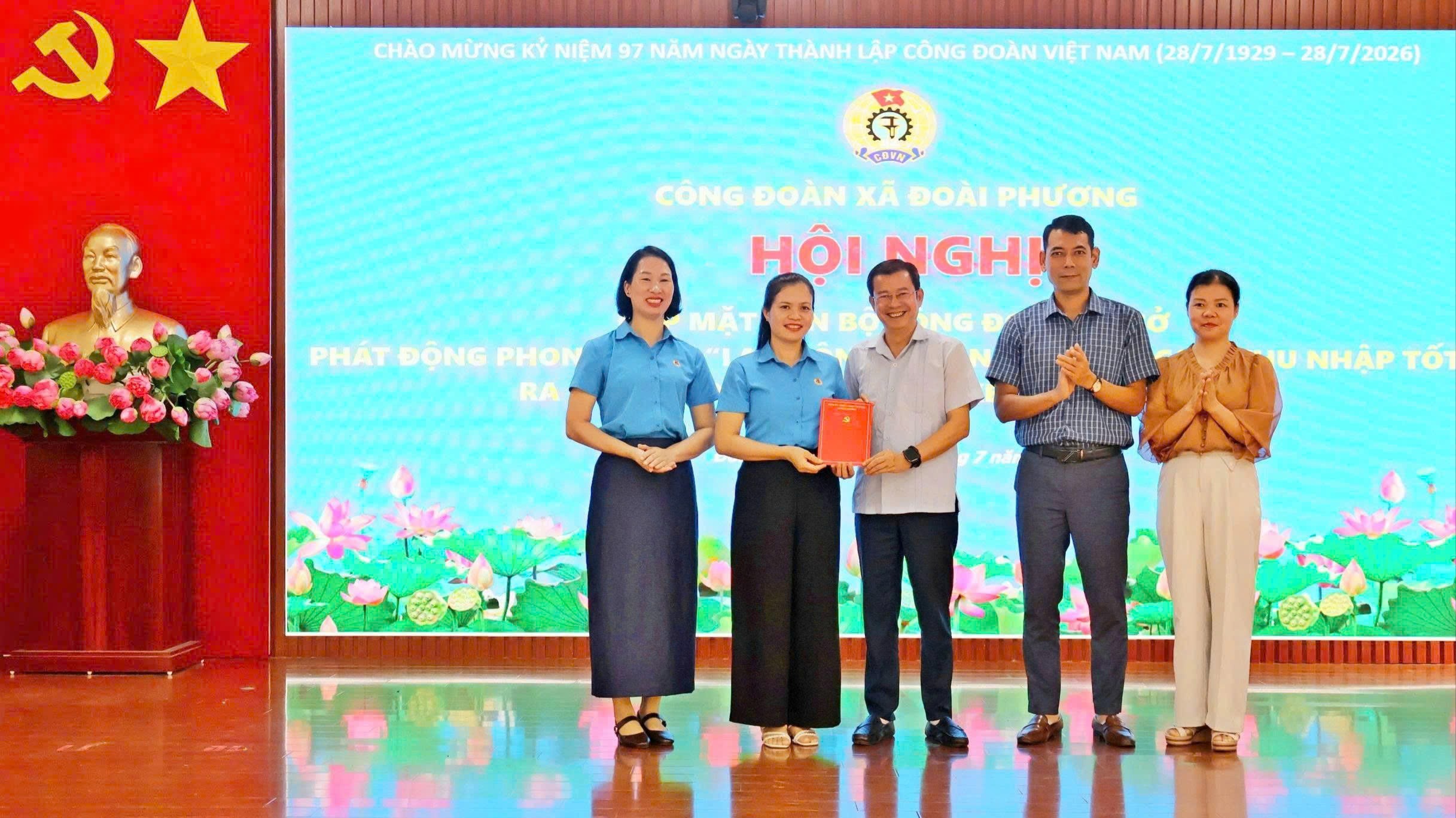 Công đoàn xã Đoài Phương phát động phong trào thi đua giai đoạn 2026 - 2031