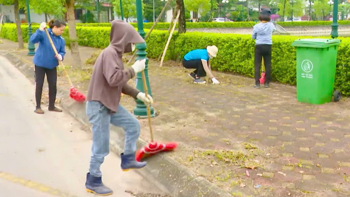Sức sống mới từ những tuyến đường tự quản tại xã Thư Lâm