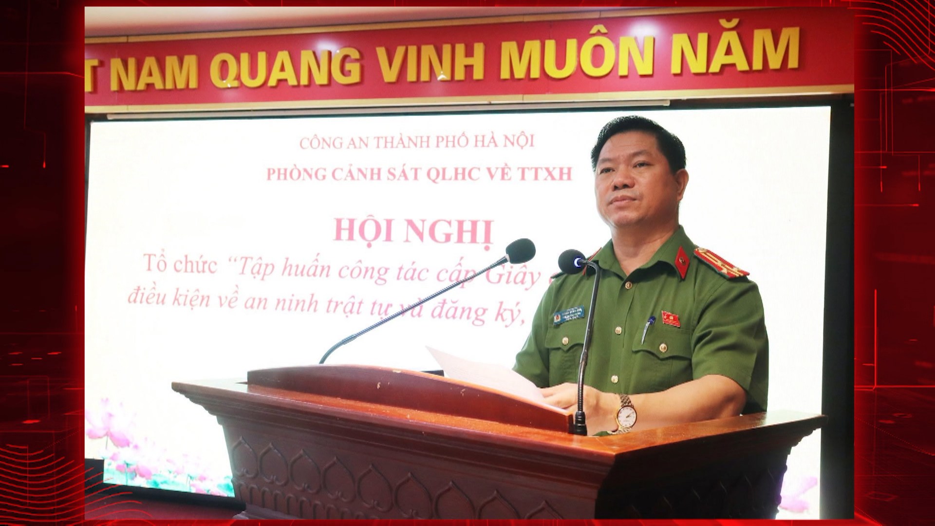 Tập huấn nghiệp vụ về ANTT cho công an cấp xã