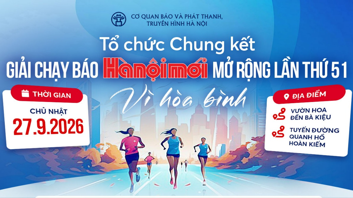 Tổ chức Chung kết giải chạy Báo Hànộimới mở rộng lần thứ 51 Vì hòa bình