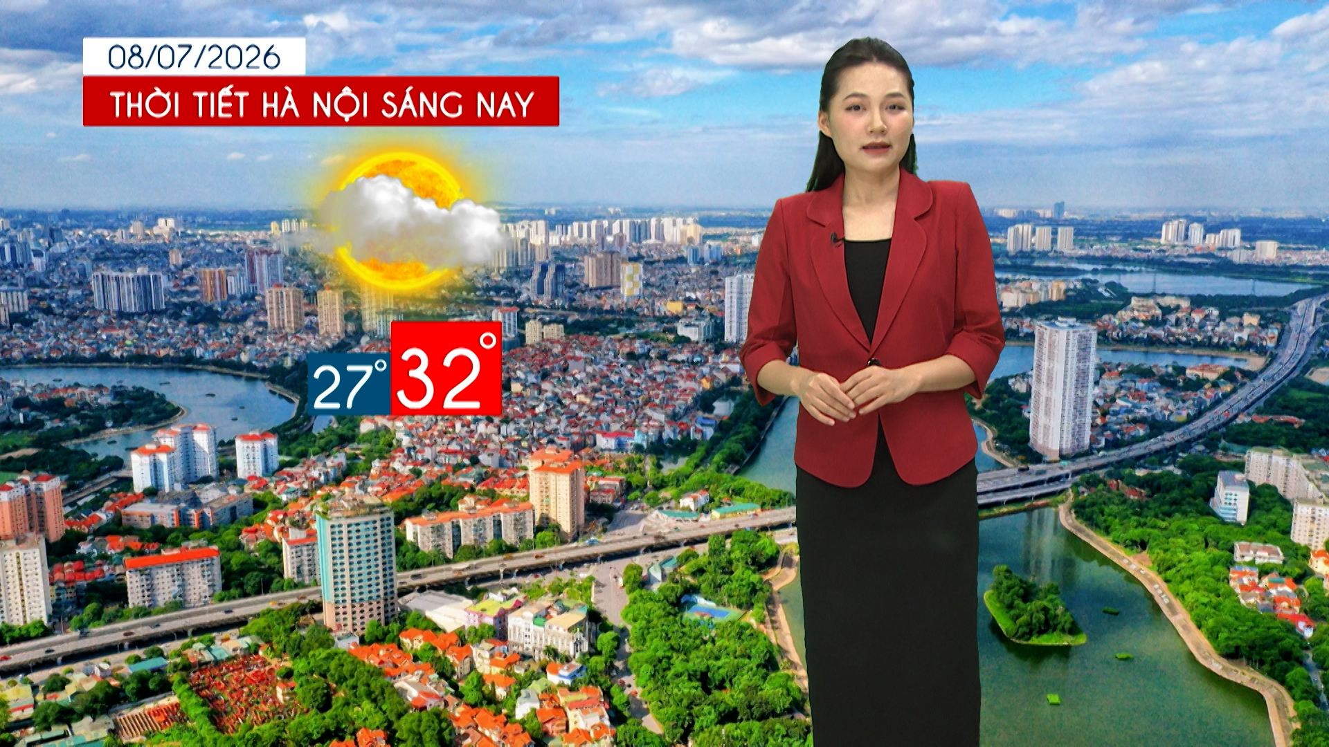  Dự báo thời tiết trưa | 08/07/2026