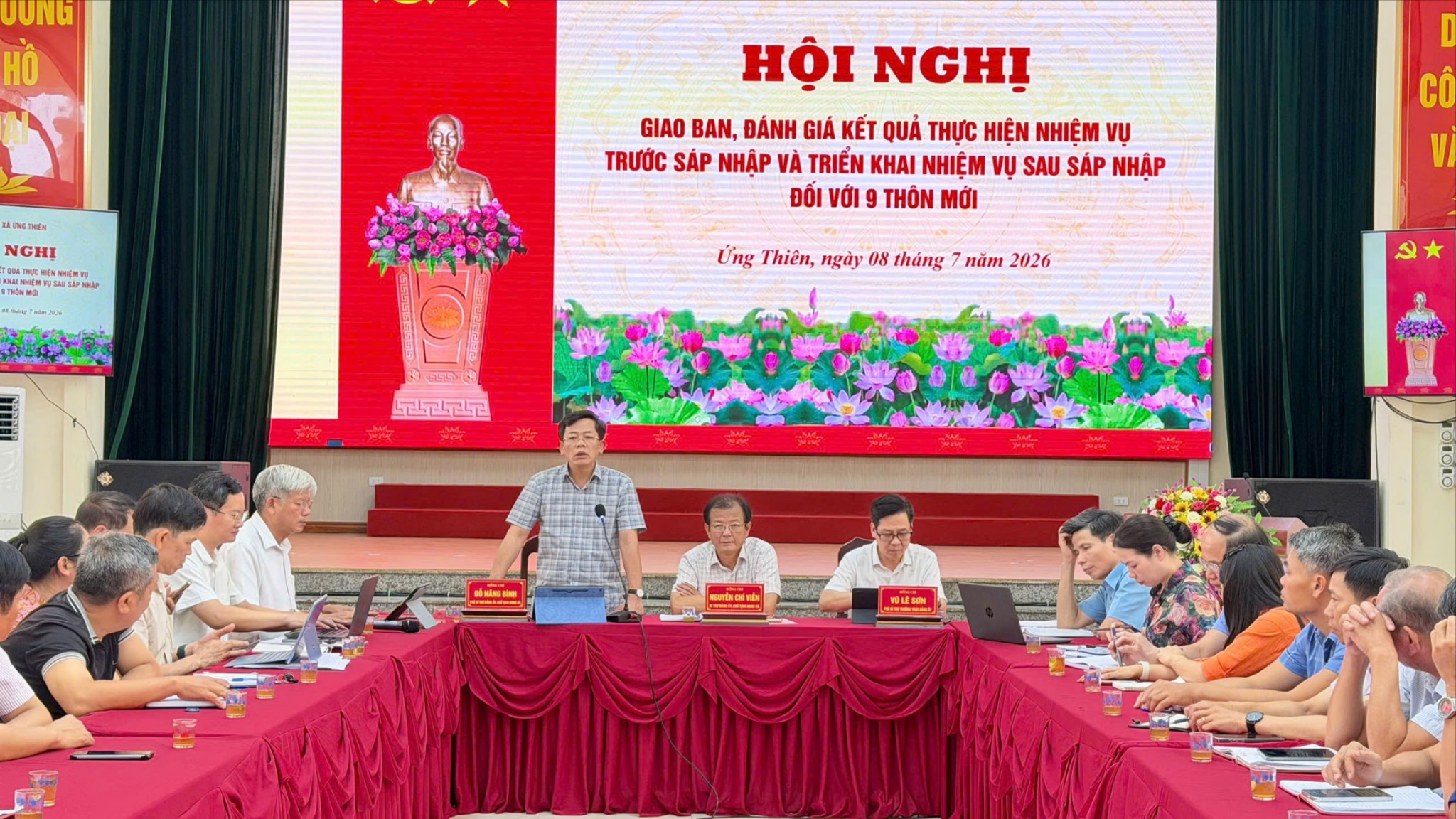 Xã Ứng Thiên: Tối ưu quy trình vận hành 9 thôn mới