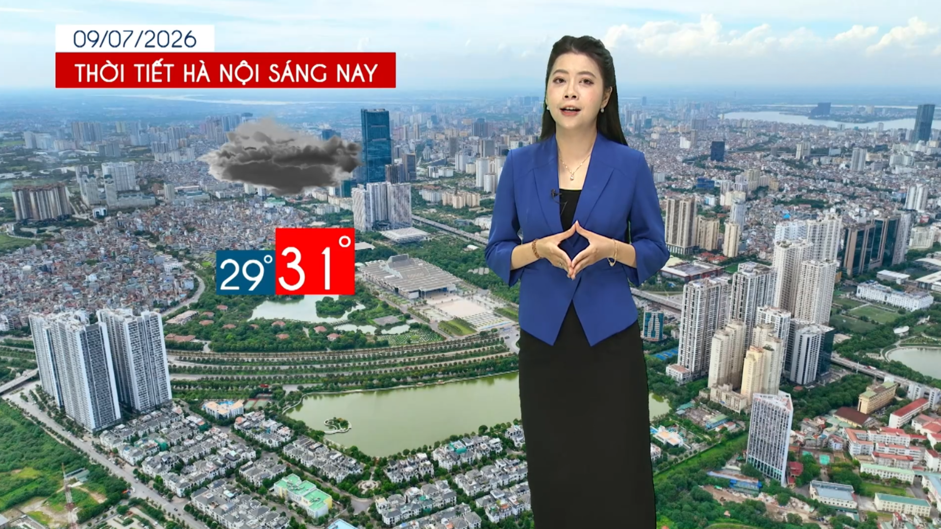 Dự báo thời tiết trưa | 09/07/2026